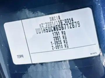 DACIA DUSTER   FAB 04.2017   1.2 BENZINA 125CP   EURO 6