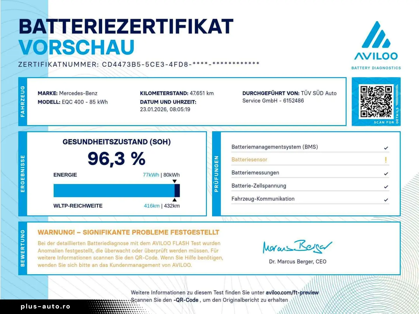 MERCEDES-BENZ EQC 400 AMG 4M TOTWINKEL 360  DISTRO K&hellip;