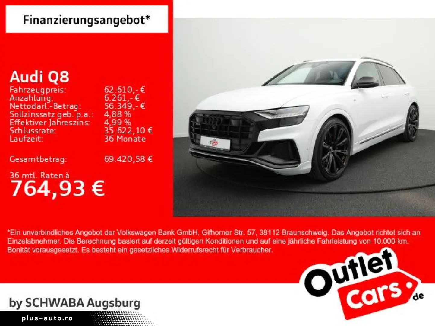AUDI Q8 50 TDI qu. 2x S line Allr.Lenk PANO AHK StdHz