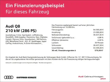 AUDI Q8 50TDI S-LINE ACC PANO AHK MATRIX KAMERA B&O