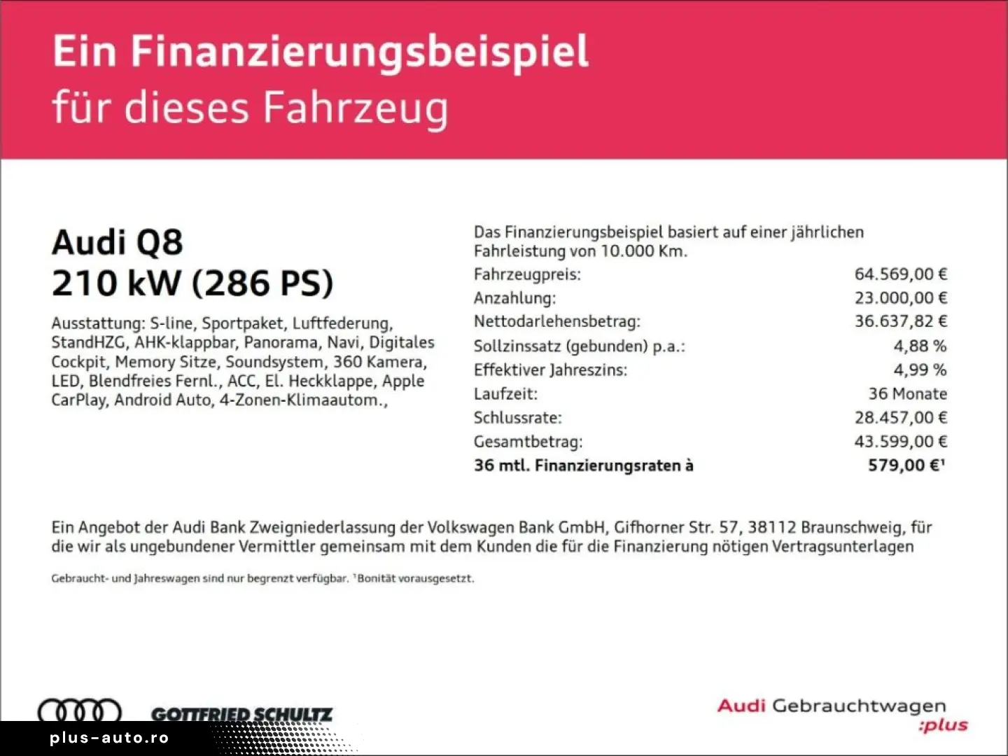AUDI Q8 50TDI S-LINE ACC PANO AHK MATRIX KAMERA B&O