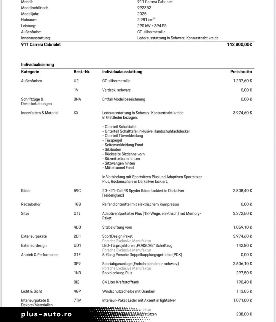 PORSCHE 911 Carrera Cabriolet