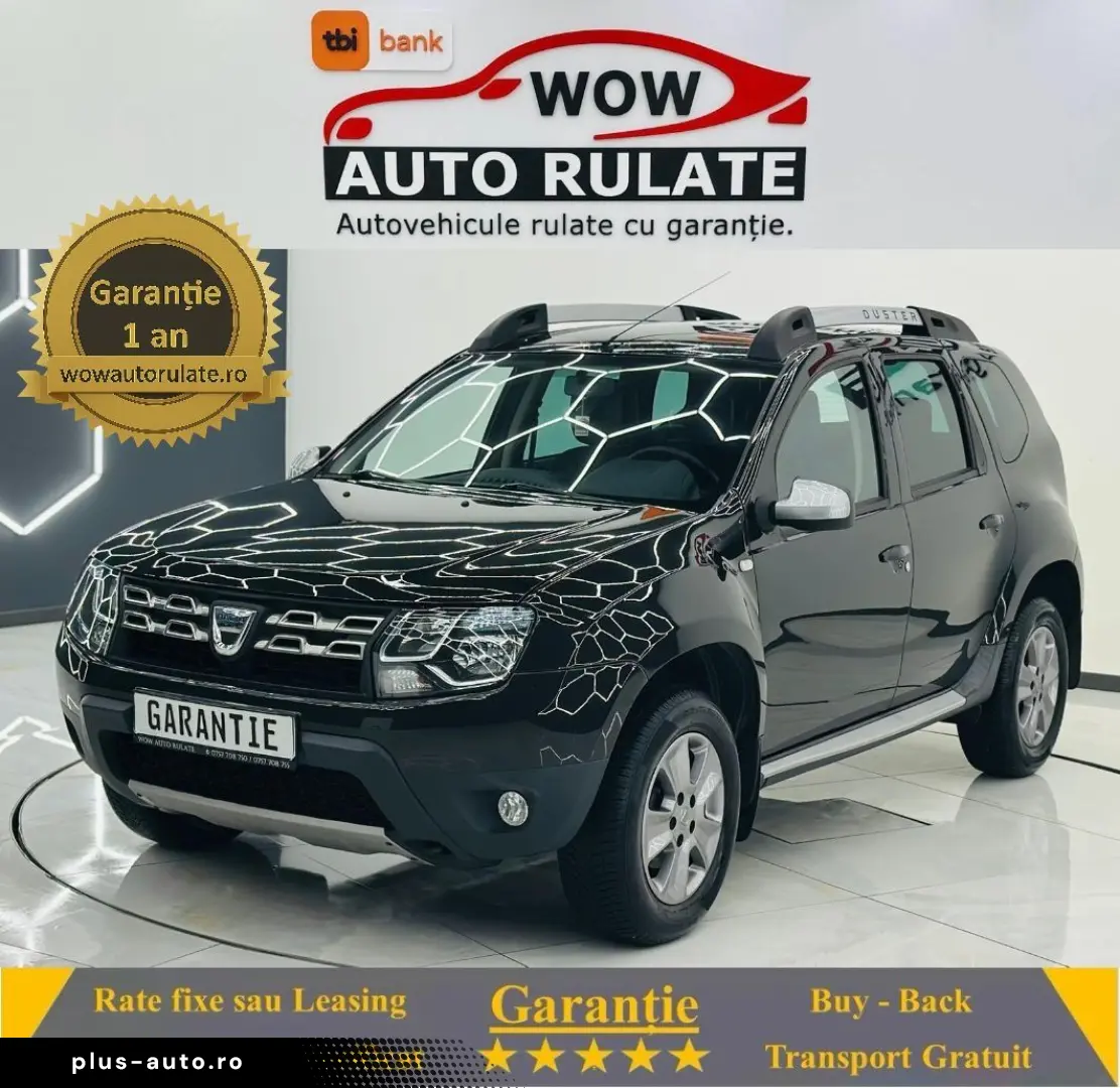 DACIA DUSTER 2015 1.2i E5 Garantie 12 Luni Rate Avans 0 Doar