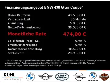 BMW 430 Gran Coupe i xDrive M Sport Panoramadach Ala