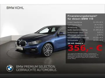 BMW 118 i Sport Line Panoramadach Klimaautomatik Sit