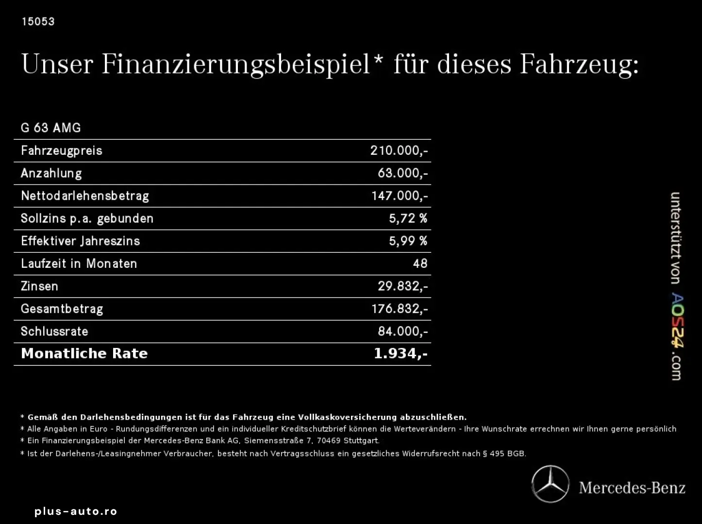 MERCEDES-BENZ G 63 AMG Performance Black Night Edit.&hellip;