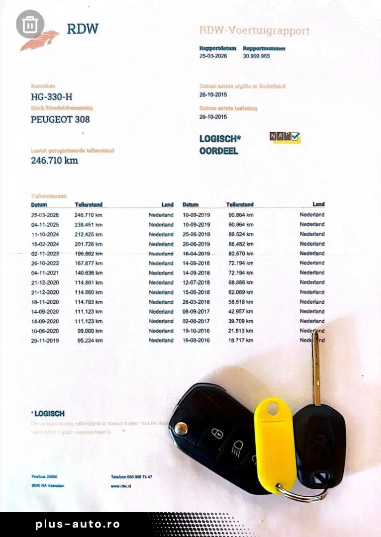 Peugeot 308 1.6 HDi 120 CP Euro 6   Garantie   Rate