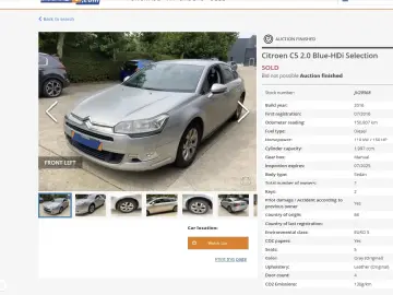 Cons5.9%Facelift2.0HDI 136cp man DistribNou garantie TvaDed