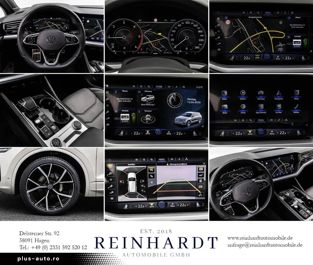 VW TOUAREG 3.0TDi BLACK 22Z. ACC StHz NIGHT AHK HuD