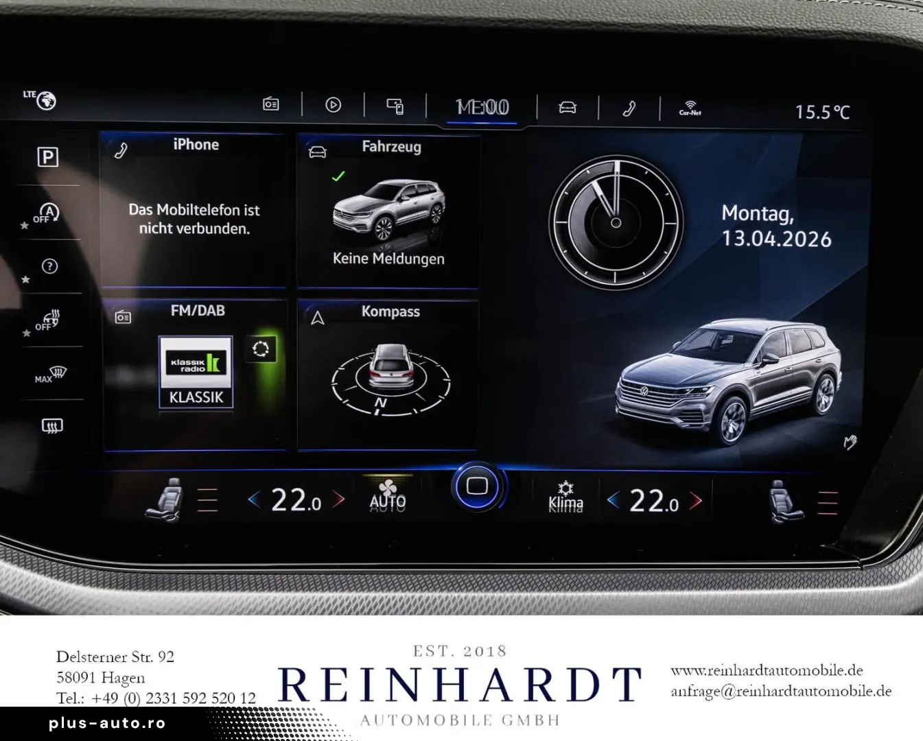 VW TOUAREG 3.0TDi BLACK 22Z. ACC StHz NIGHT AHK HuD