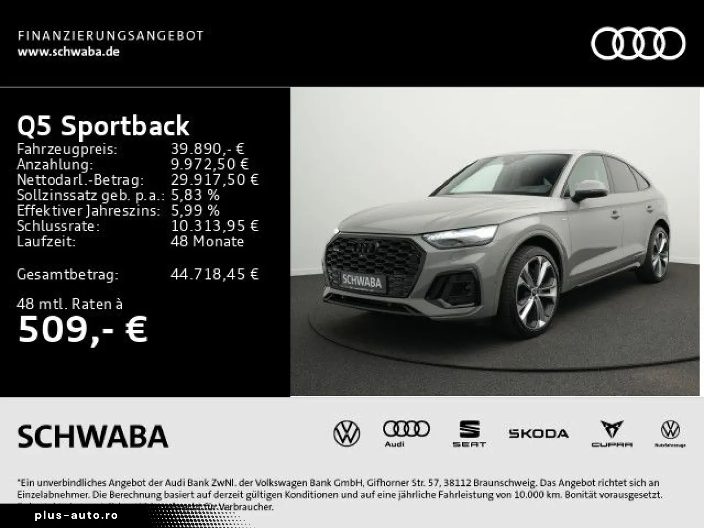 AUDI Q5 Sportback S line 50 eTFSI quattro S tronic