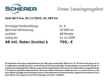 AUDI Q8 S line 55 TFSIe quattro MATRIX B&O RFK
