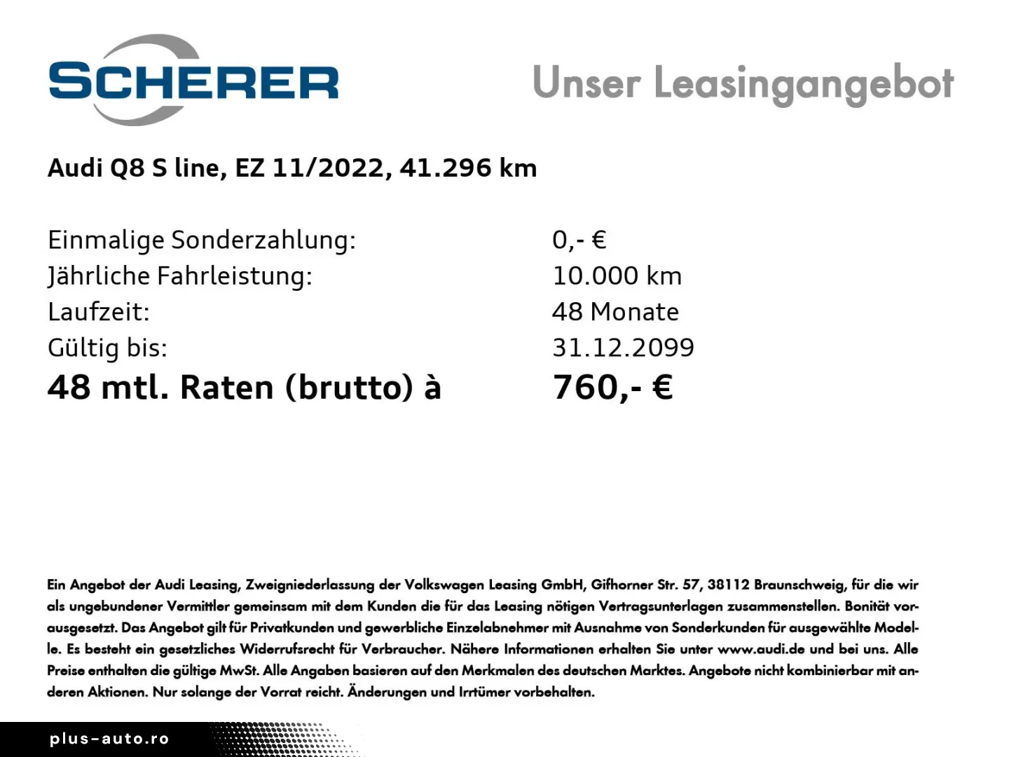 AUDI Q8 S line 55 TFSIe quattro MATRIX B&O RFK