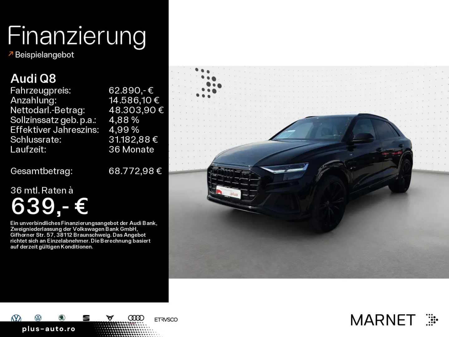 AUDI Q8 50 TDI quattro S line Navi LED Alu B&O PDC Pa