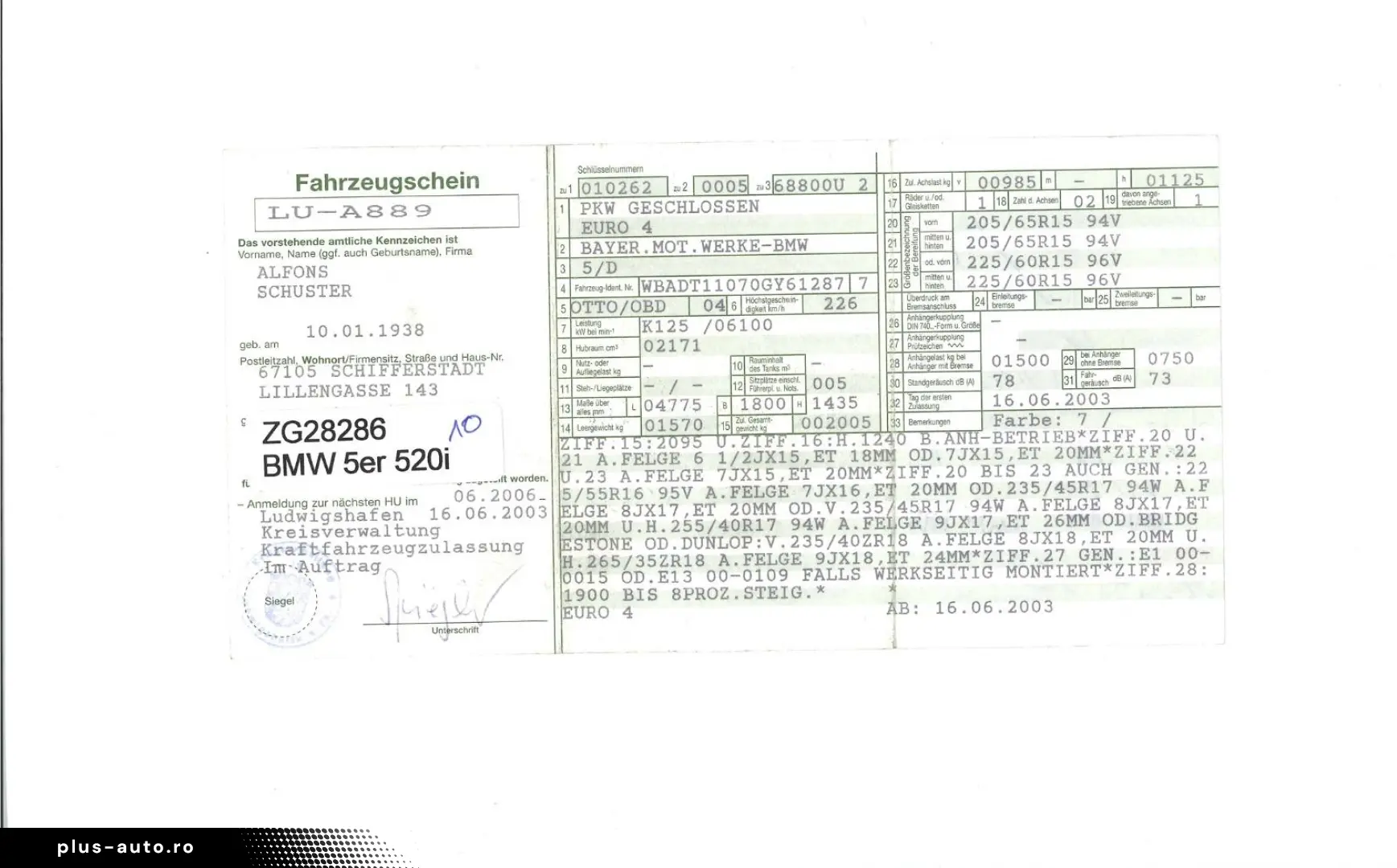 BMW Seria 5 525i 2003