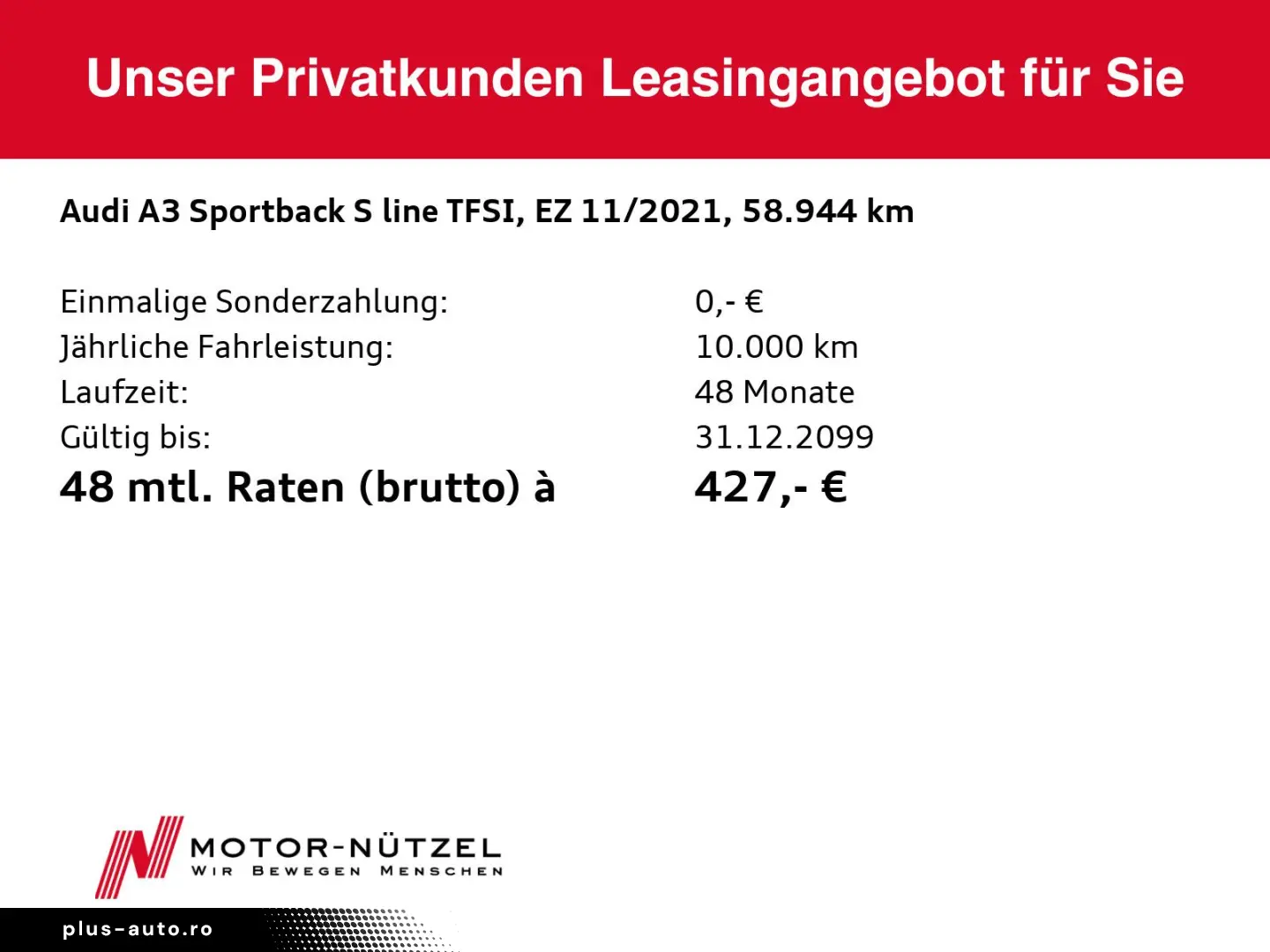 AUDI A3 Sportback 45 TFSI e S-LINE MATRIX NAV PDC GRA