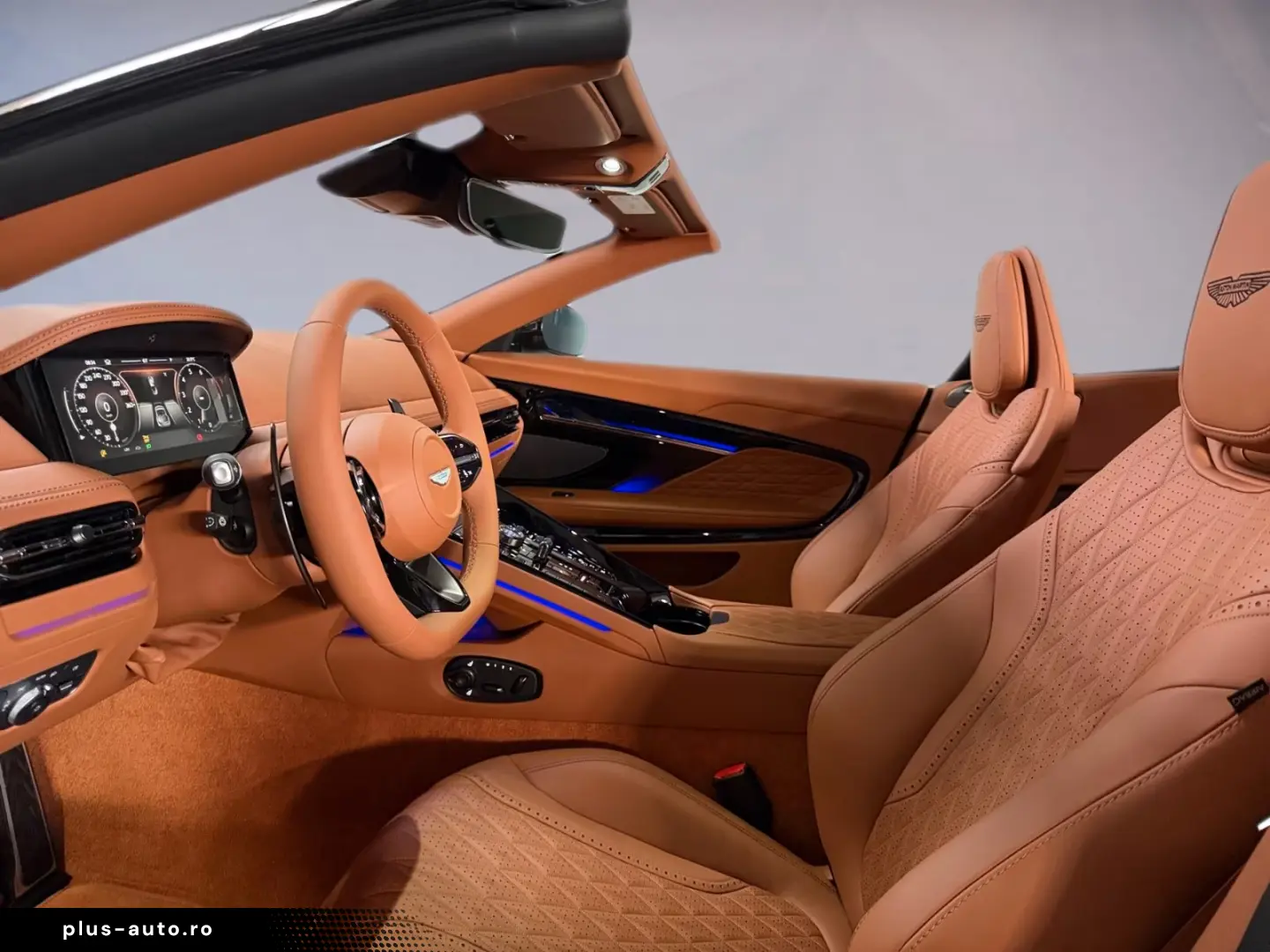 Aston Martin DB12 Volante   Titanium Grey   Black Pack