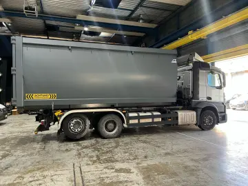 MB Actros 2545L Meiller   Tandem Hüffermann   2x Container
