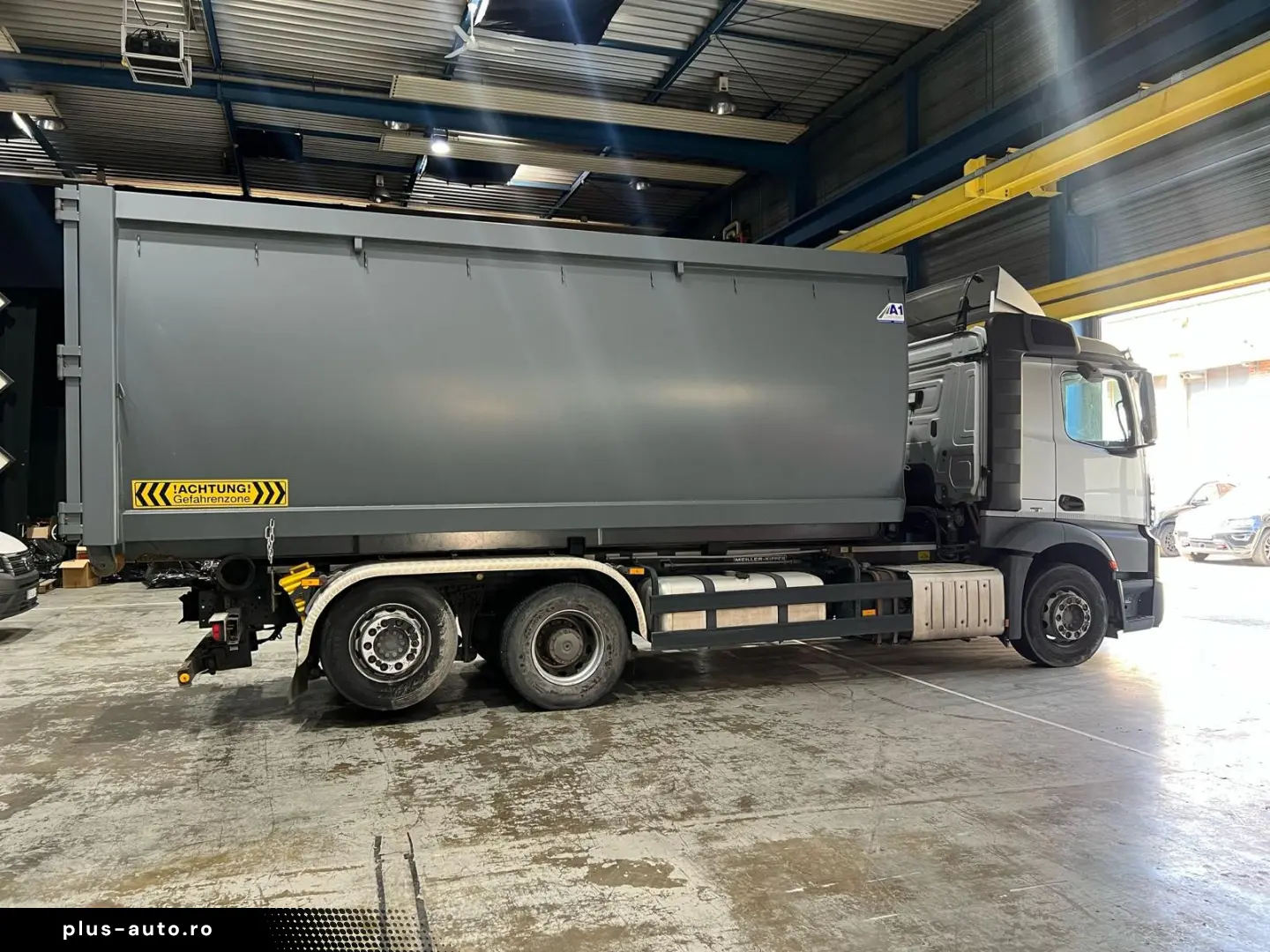 MB Actros 2545L Meiller   Tandem Hüffermann   2x Container
