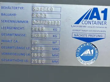 MB Actros 2545L Meiller   Tandem Hüffermann   2x Container