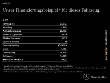 MERCEDES-BENZ A 250 e AMG MBUX Night Distr LED HUD Kam Apple