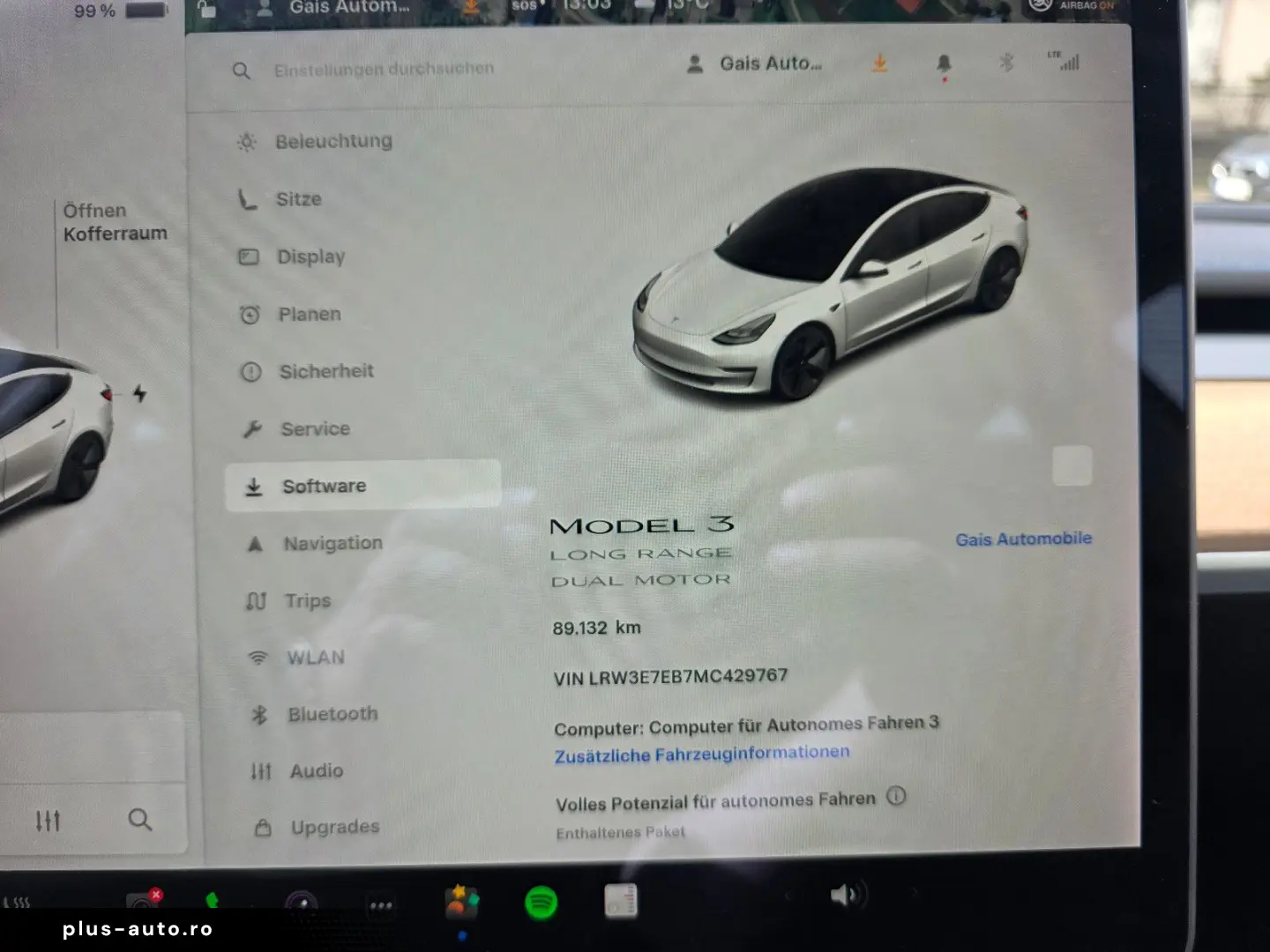 TESLA Model 3 Long Range Dual AWD FSD! Netto 22600€