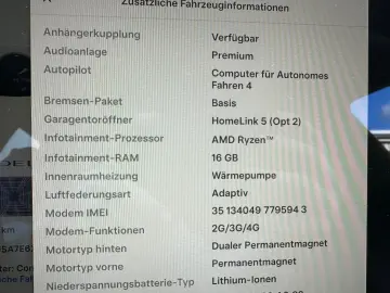 TESLA Model S Plaid  Matrix  Ahzv  4 Rad Luftfahrwerk