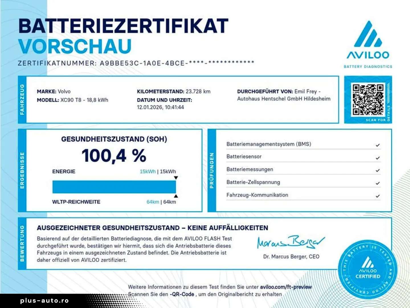 VOLVO XC90 T8 AWD Plug-in Hyb Plus Bright Pano 360 V P