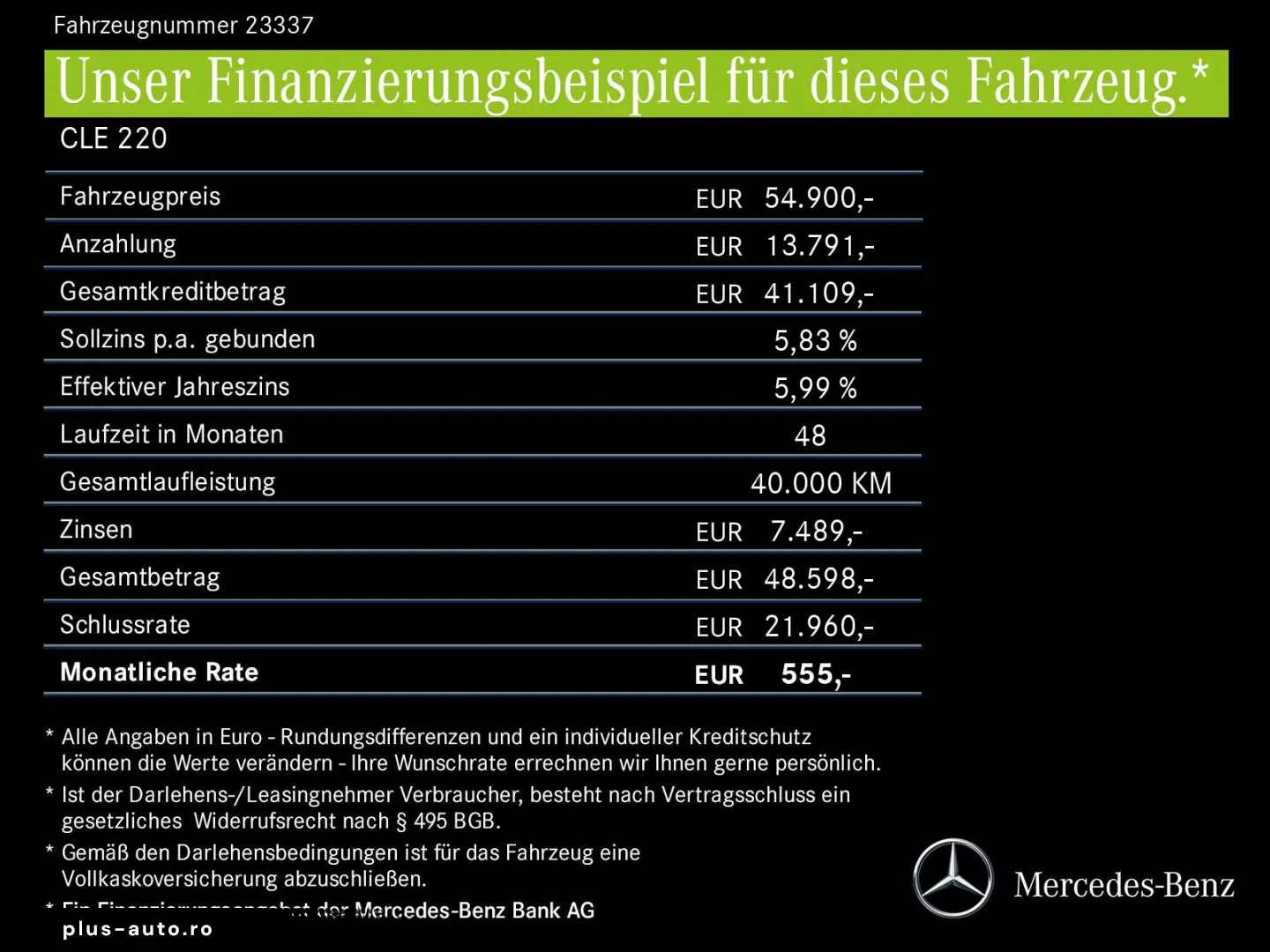 MERCEDES-BENZ CLE 220 d Cabrio macchiato rotes Verde&hellip;