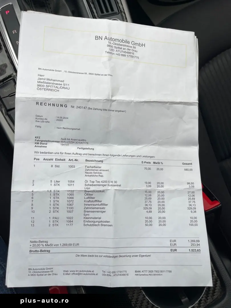 Audi A4 2.0TDI  177CP  Quattro  BI-Xenon  Navi  Camera  Dist