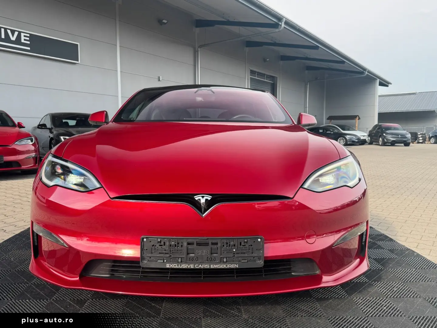 TESLA MODEL S PLAID ENHANCED AP ULTRA RED MATRIX   HW4