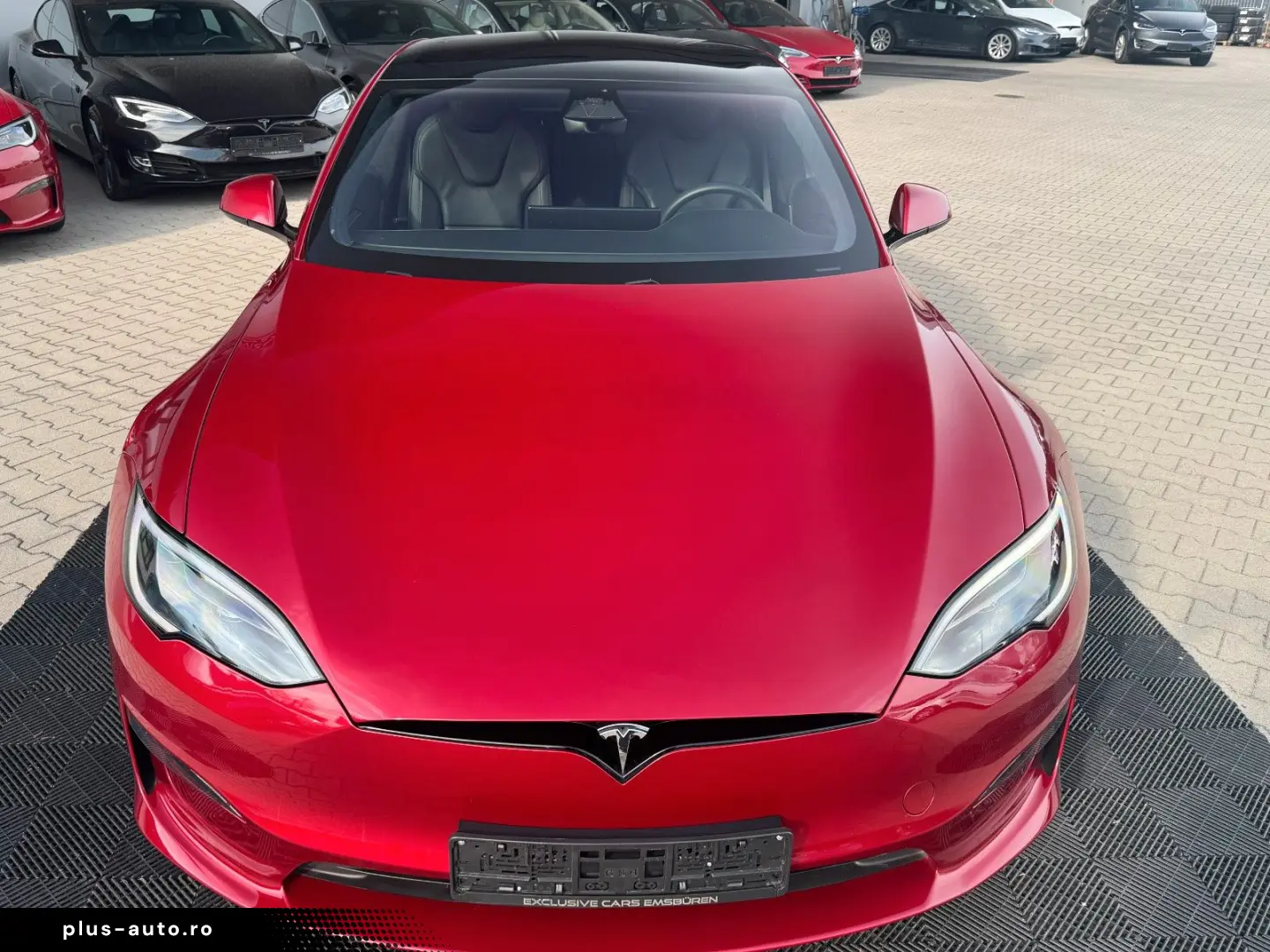 TESLA MODEL S PLAID ENHANCED AP ULTRA RED MATRIX   HW4