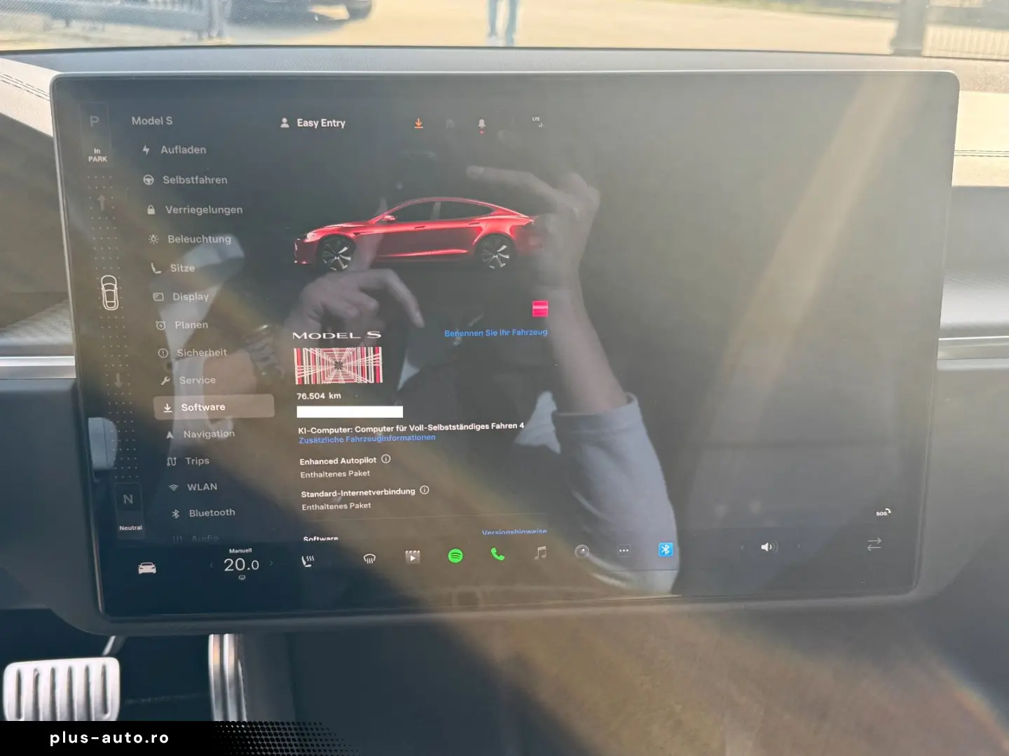TESLA MODEL S PLAID ENHANCED AP ULTRA RED MATRIX   HW4