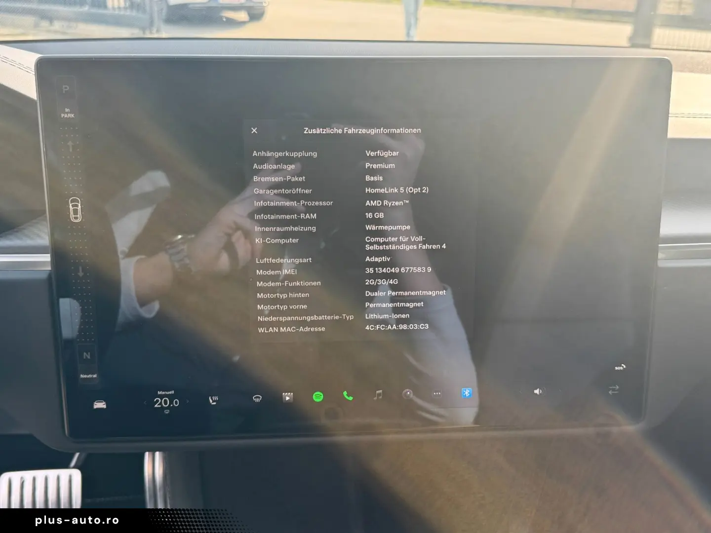 TESLA MODEL S PLAID ENHANCED AP ULTRA RED MATRIX   HW4