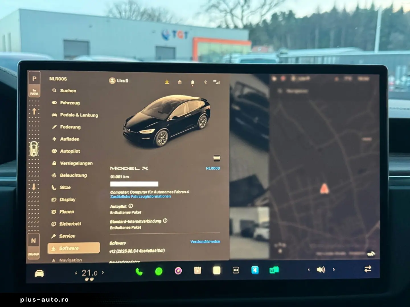 TESLA MODEL X PALLADIUM    HW 4 USS   AMD RYZEN
