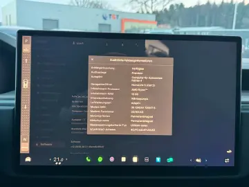 TESLA MODEL X PALLADIUM    HW 4 USS   AMD RYZEN