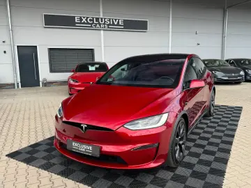 TESLA MODEL X PALLADIUM   HW4   FSD AKTIV   Ultra Red