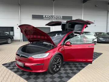 TESLA MODEL X PALLADIUM   HW4   FSD AKTIV   Ultra Red