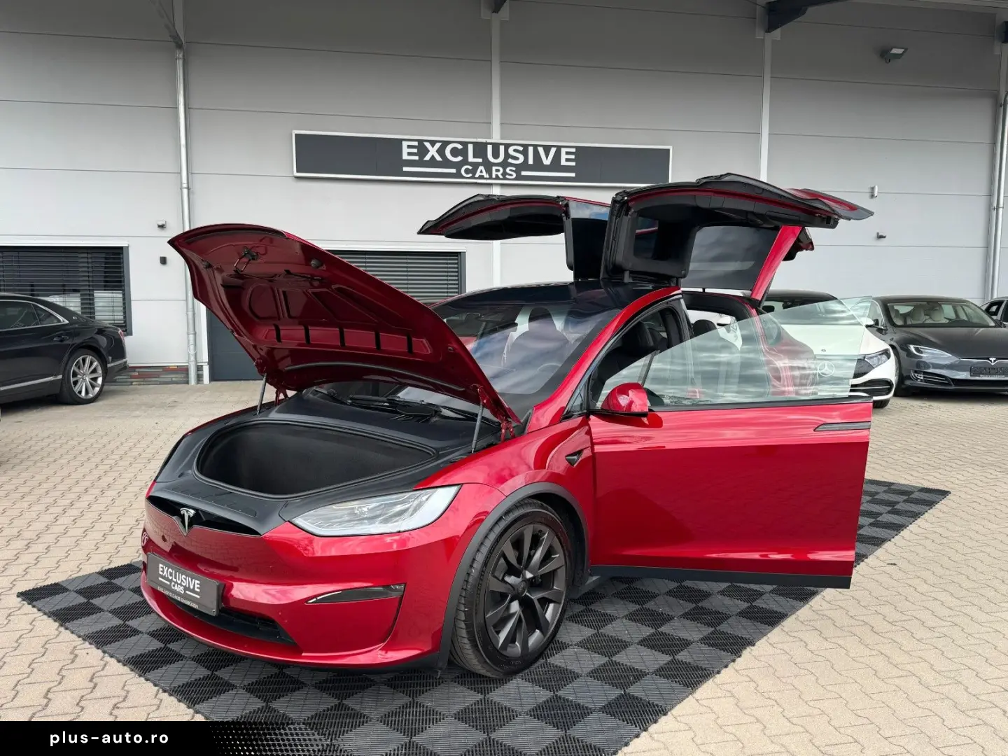 TESLA MODEL X PALLADIUM   HW4   FSD AKTIV   Ultra Red