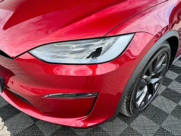 TESLA MODEL X PALLADIUM   HW4   FSD AKTIV   Ultra Red