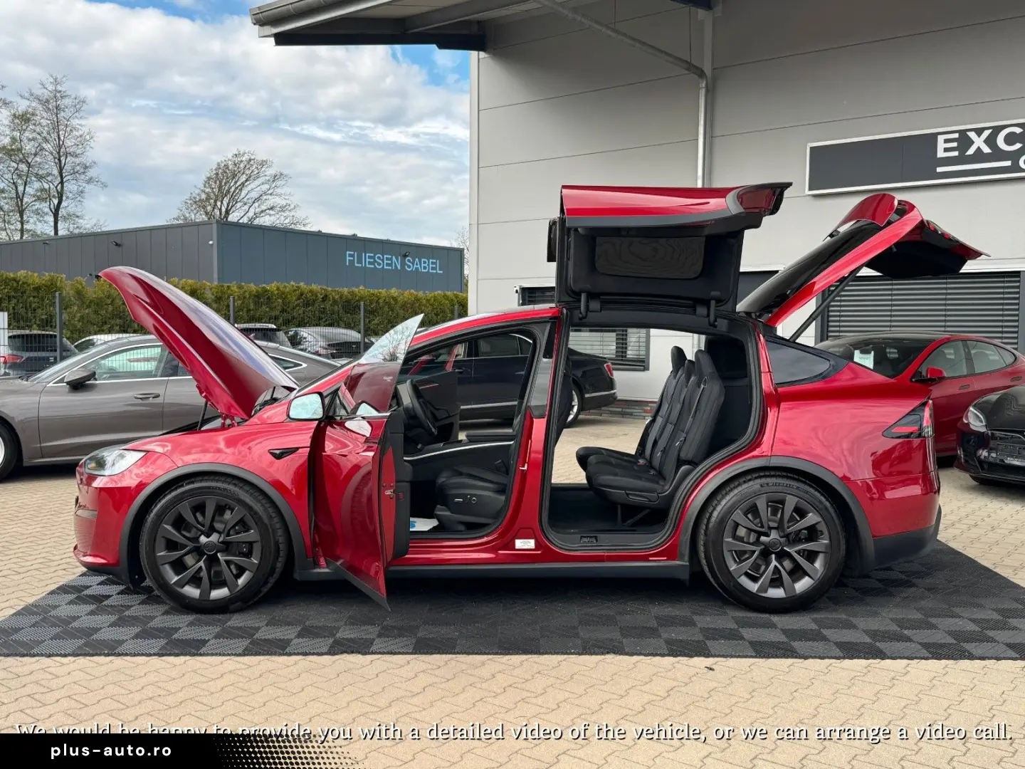 TESLA MODEL X PALLADIUM   HW4   FSD AKTIV   Ultra Red