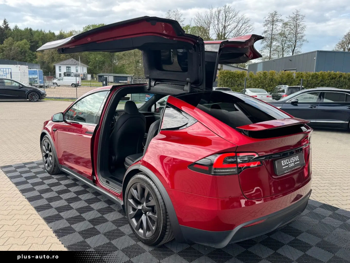 TESLA MODEL X PALLADIUM   HW4   FSD AKTIV   Ultra Red