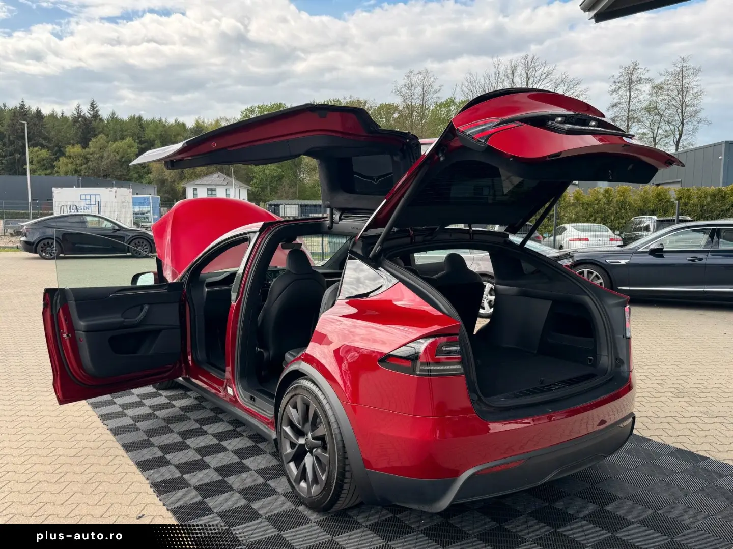 TESLA MODEL X PALLADIUM   HW4   FSD AKTIV   Ultra Red