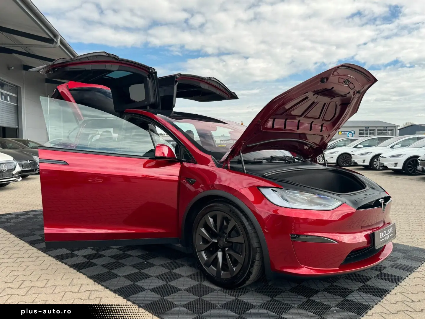 TESLA MODEL X PALLADIUM   HW4   FSD AKTIV   Ultra Red