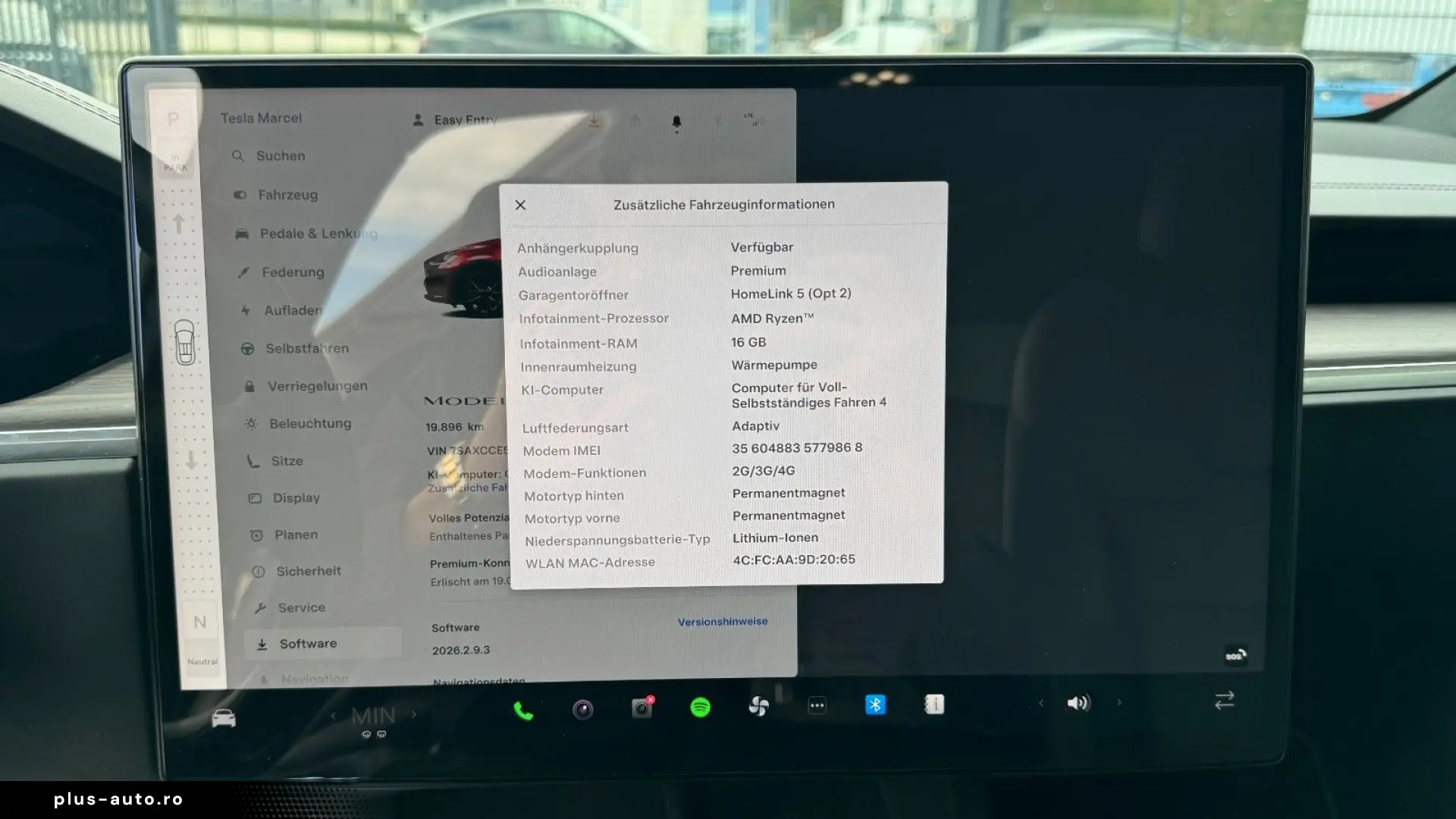 TESLA MODEL X PALLADIUM   HW4   FSD AKTIV   Ultra Red