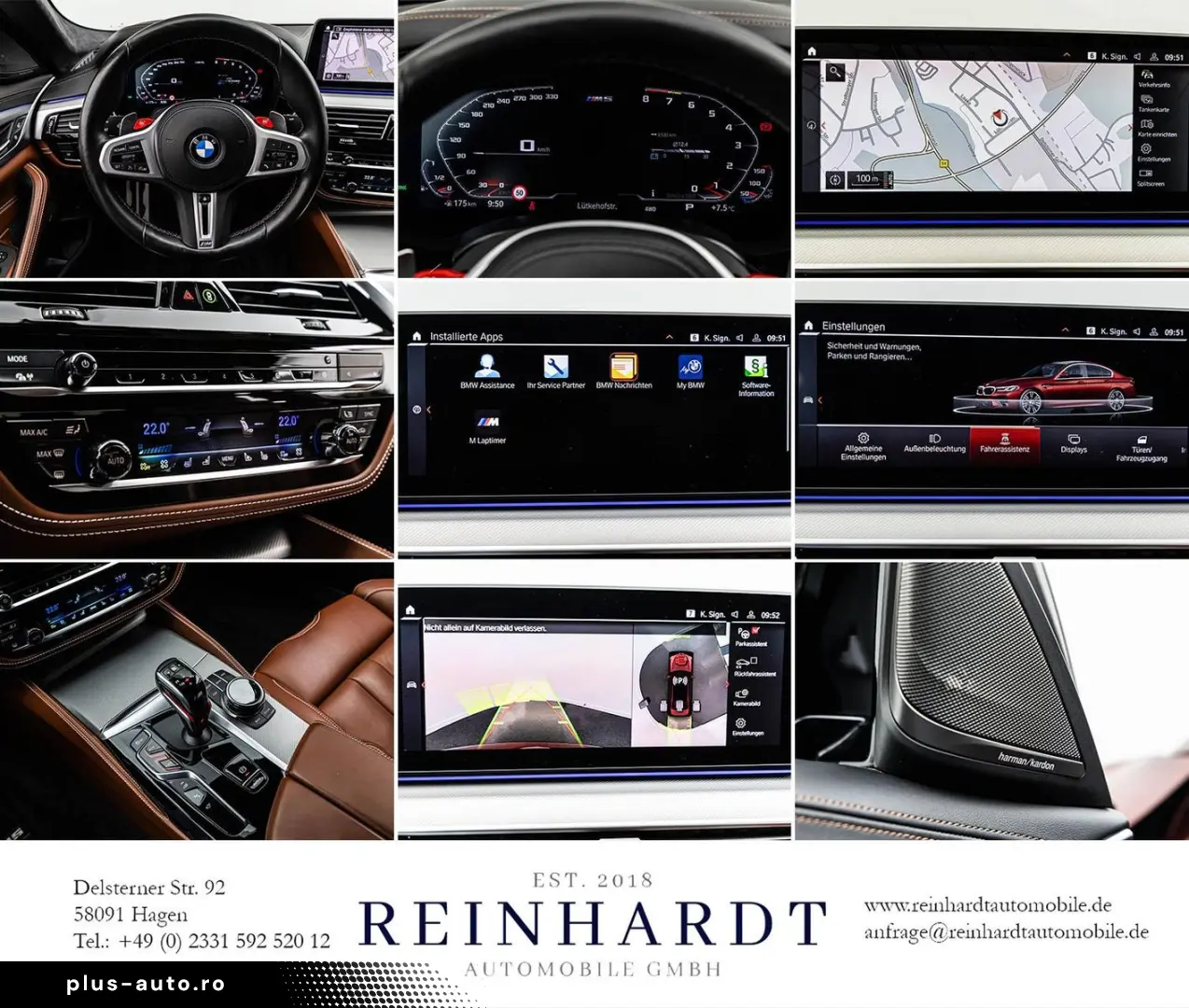 BMW M5 COMPETITION 20Z. SHADOW LASER HuD M-AGA 360