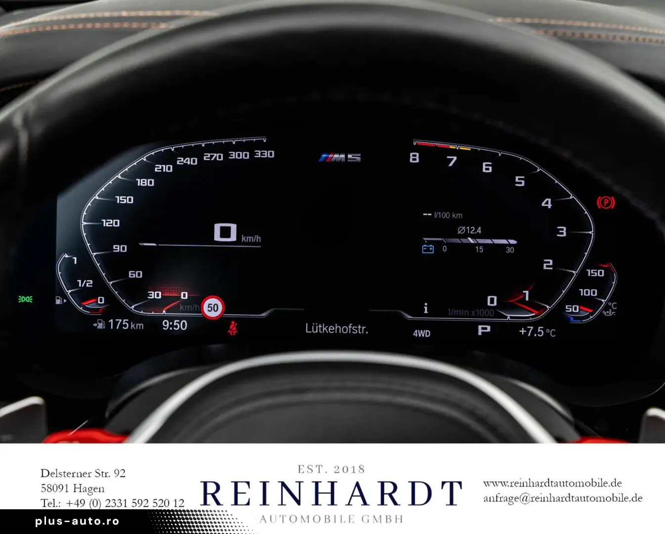 BMW M5 COMPETITION 20Z. SHADOW LASER HuD M-AGA 360