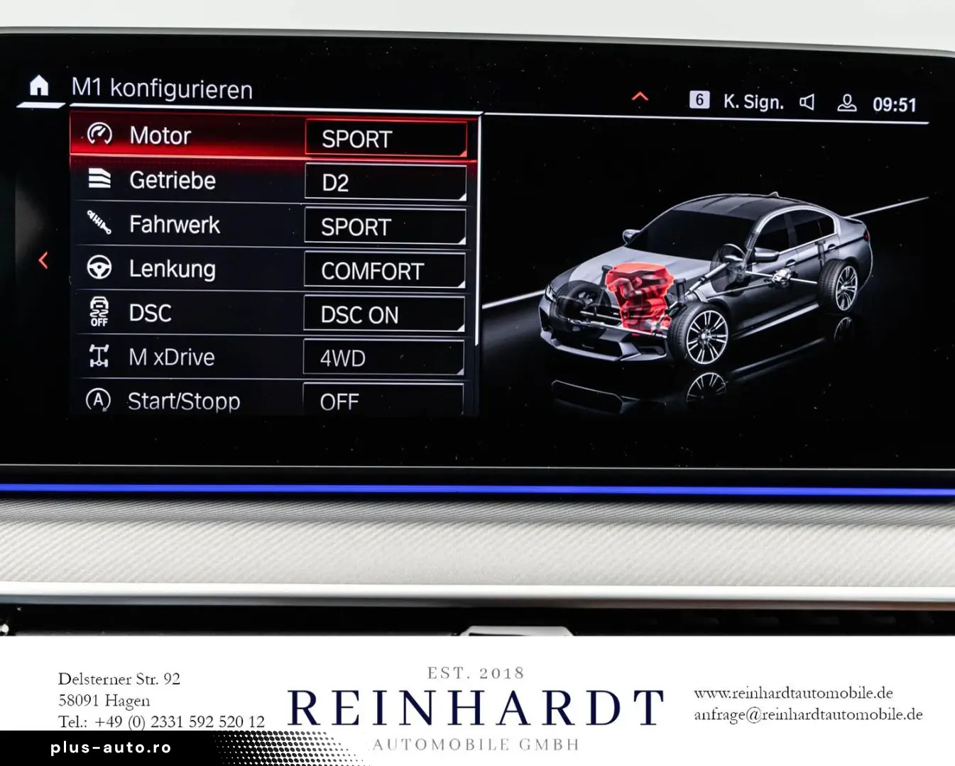 BMW M5 COMPETITION 20Z. SHADOW LASER HuD M-AGA 360