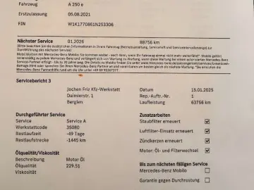 MERCEDES-BENZ A 250 A A 250 e