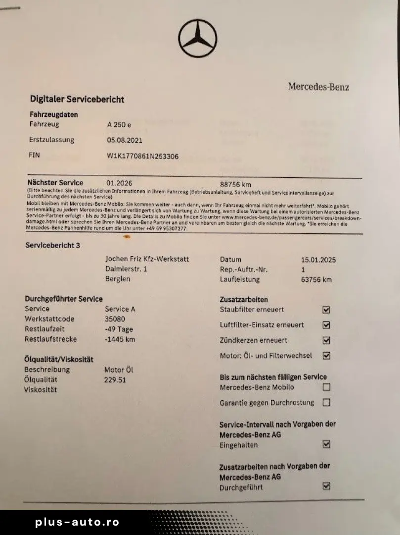 MERCEDES-BENZ A 250 A A 250 e